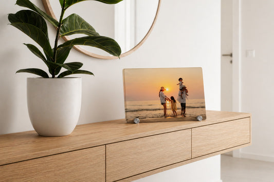 Le Petit Bonheur plexi cristal 15×20 cadeau fête des mères fabriqué en Savoie