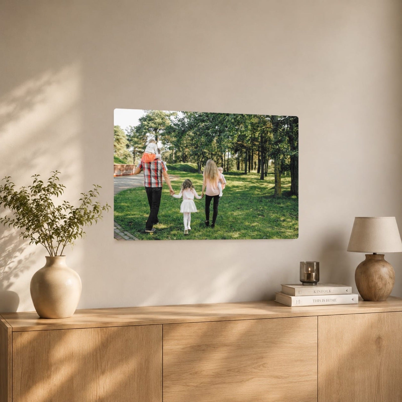 Famille — grand format au salon — tirage photo fabriqué en Savoie par maphotosur